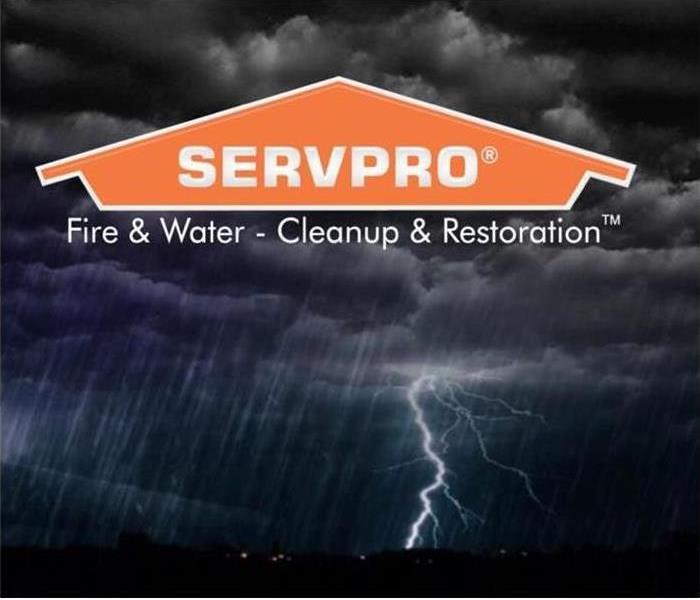 Stormy weather with SERVPRO sign 