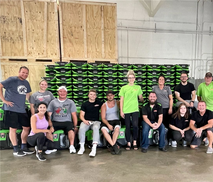 servpro team with equipment